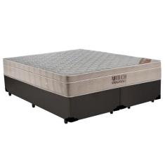 Cama Box King Bipartido Sintético + Colchão Ortobom Airtech Molas Ensa
