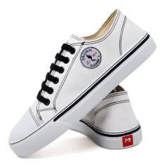 Tenis Feminino Polo All Original Estilo Novidade Cano Baixo, Branco, 3