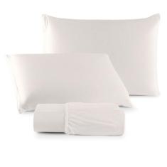 Jogo de Lençol Casal Malha 100% Algodão 03 Peças Com Elástico - Maluca