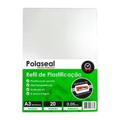 Polaseal Plástico para Plastificação A3 303x426x0,05mm 20un