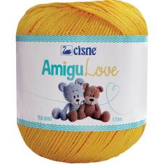 Linha Para Croche Amigulove 291 100G Amarelo
