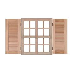 Janela de Madeira Guilhotina 120x140cm 4 Folhas Rodam Marroml