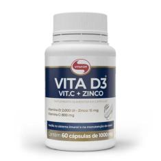 Vita D3 + Vitamina C + Zinco  1.000Mg Vitafor