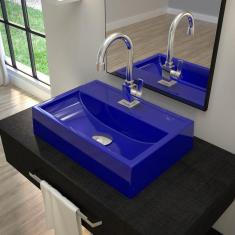 Kit Cuba Q45 com Torneira Luxo 1195 e Válvula Click 1 Pol. 1/2 Compace Azul Escuro