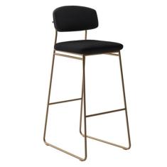 Banqueta Alta para Bancada Sala de Jantar Encosto e Assentos Estofados