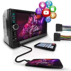 Central Multimídia Universal Mp5 2 Din com Espelhamento Usb Dvd Blueto