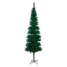 Árvore de Natal Slim Fina 210cm Pinheiro Verde 450 Galhos - Klizz