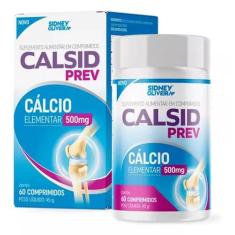 Calcio Sem Vitamina D Puro Elementar 500mg Calsid Prev - Sidney Olivei