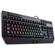 Teclado Gamer Protector Abnt2 Multimidia Led 7 Cores Usb Com