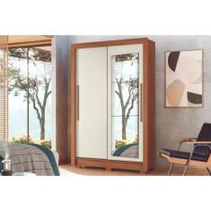 Guarda Roupa Solteiro 2 Portas de Correr (1 c/ Espelho) e 2 Gavetas c/