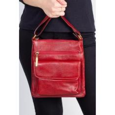 Bolsa Pequena Transversal de couro Alana-Feminino