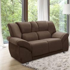 Sofá 2 Lugares Cordoba Hellen Estofados Marrom