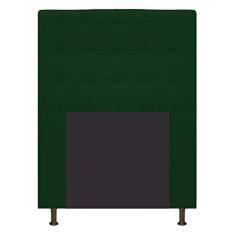 Cabeceira Estofada Dama 90 cm Solteiro Com Botonê Suede Verde - ADJ Decor