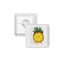 Kit de atualização para jogos com teclado mecânico PBT e teclado tropical com abacaxi amarelo
