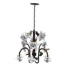 Pendente Decorativo de Metal com Flores para Quarto de Casal Moderno