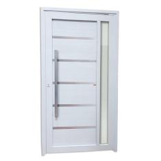 Porta de PVC Pivotante 216x120cm Miraggio Tecplus100 Brimak Branco