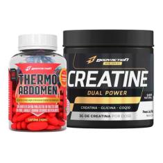 Kit Thermo Abdomen 60 Comp + Creatina Monohidratada Dual Powe 150G  -