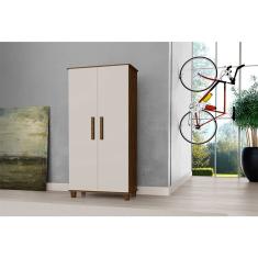 Armario Multiuso Berlim 2 Portas Malbec Off White