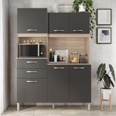 Cozinha Compacta 6 Portas 2 Gavetas Harmonia Demóbile - Demobile, Aven