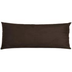 Travesseiro De Corpo Body Pillow Veludo 40x130cm Marrom - FASTLAR