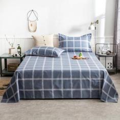 Jogo de Cama Queen 3 peças Lençol Sem Elástico Micropercal Toque Algod