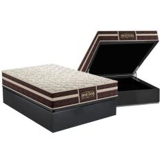 Cama Box Baú Casal: Colchão Ortopédico Probel Guarda Costas Extra Firme + Base Gray(138X188)