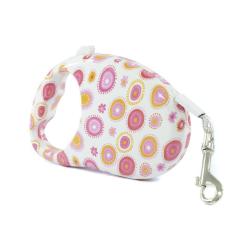 Guia Retrátil Cães E Gatos Pet Girls Fita 5M Até 35Kg