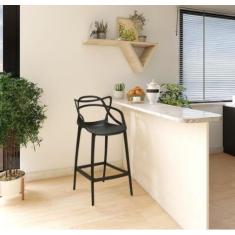 Cadeira Alta Allegra Masters Plastico Polipropileno Resistente Empilha