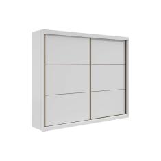 Guarda Roupa 2 Portas de Correr e 6 Gavetas Toronto Plus Branco - Lopas