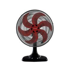 Ventilador Osc Mesa Turbo 6 50cm 6 Pás - 220v - Preto-vermelho