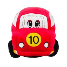 Carro Corrida Vermelho 31Cm - Pelúcia - Fofy Toys