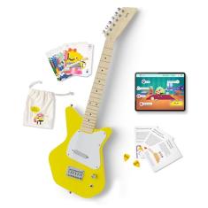 Loog Guitarra infantil elétrica Pro VI para iniciantes amplificador integrado e alto-falante a partir de 9 anos de idade e aulas incluídas