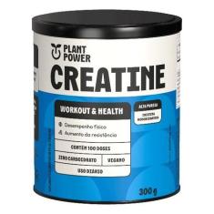 Creatina Plant Power 300g, Sem sabor, 300g