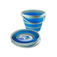 Balde Dobravel Bompack 10L Azul Und