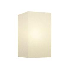 Arandela Retangular Retro Vivare Md-2002 Cúpula Em Tecido 25-16x10cm - Bivolt Branco 127-220v