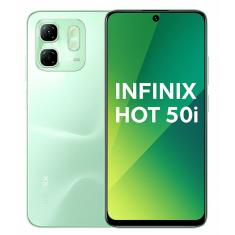 Smartphone Celular Infinix Hot 50i 4G, 256GB, 4GB RAM Expansível, Android 14, Tela 6,7 HD+ 120Hz, Câmera Dupla 48MP, Bateria 5000mAh, Dual SIM, VERDE