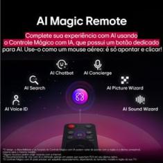 SMART TV 65" 4K LG 65NANO80ASA NanoCell Processador a7 AI Gen8 WebOS 25 Charcoal Black