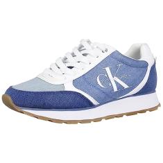Calvin Klein Tênis feminino Cayle, Jeans azul 450, 35