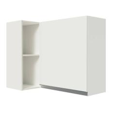 Armário Aéreo De Canto 100% Mdf Com Adega Branco Smart Madesa Branco