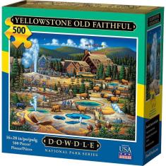 Quebra-cabeça D·O·W·D·L·E Yellowstone Old Faithful 500 peças