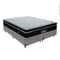 Cama Box King Cinza Ortobom Elegant Molas Ensacadas