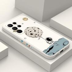 Capa de telefone de astronauta do espaço bonito dos desenhos animados para Samsung A54 Capas Galaxy A14 A34 A13 A33 A53 A32 A52 S23 Ultra S22 Plus S21 FE Capa, 7, para S23 Plus