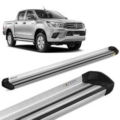 Estribo Lateral Hilux 2005 a 2015 Aluminio Prata Keko K1