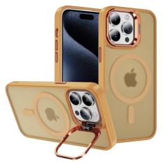 Hitaoyou Capa para iPhone 15 Pro Max compatível com Magsafe, suporte de câmera transparente transparente para iPhone 15 Pro Max, capa protetora resistente à prova de choque para iPhone 15 Pro Max,