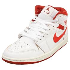 Nike Tênis de basquete masculino, White Lobster Dune Red Sai, 41