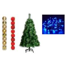 Arvore de Natal Pinheiro 1,80 metros 228 galhos com enfeites - store v