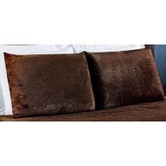 Jogo de lençol Queen 3 Peças Soft Manta Microfibra Marrom - Nathalia E