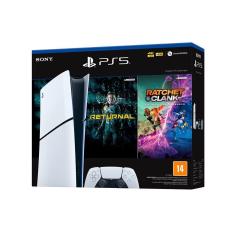 PlayStation 5 Sony 1T Slim Digital + 2 Jogos (Returnal e Ratchet Clank)