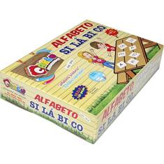 Carlu Brinquedos - Alfabeto Silábico Jogo de Escrita 150 Peças, 4+ Anos, Multicor, 3018