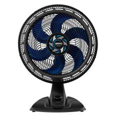 Ventilador De Mesa Arno Xtreme Force Vb40 40cm Com 3 Velocidades E 6 Pás Preto 110v